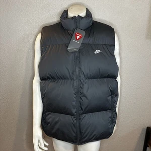 Nike Puffer Vest Sportswear Club PrimaLoft Gray FB7373-068 Mens Size XL - Picture 1 of 7