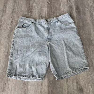 Pantalones Cortos de Denim Y2K Riders Lee Para Hombres 42 Azul Claro Jean Calce Relajado Clásico Foto 1 de 4