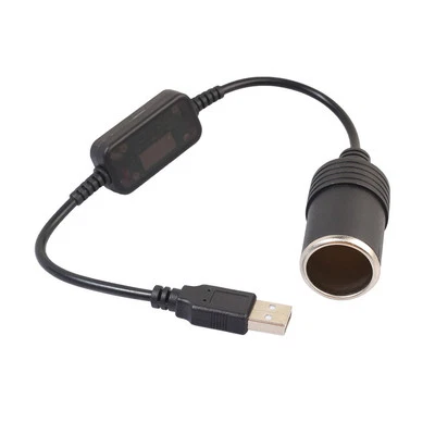 Nahtloser Anschluss USB an Auto Steckdose A Stecker auf 12V Buchse Kabel Adapter - Image 1 of 4