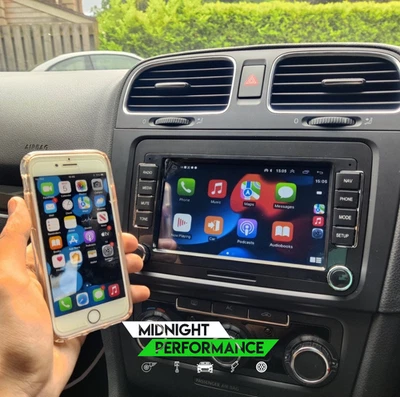 VW Apple CarPlay & Android Auto Head Unit | Touchscreen Stereo Upgrade for Golf, - Image 1 of 2