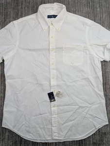 Polo Ralph Lauren Men's Large Prepster Classic Short Sleeve Seersucker Shirt NWT - Picture 1 of 14