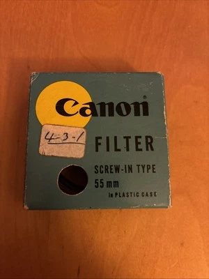 Canon 55mm Skylight Filter 1X. Boxed, Clean Glass Early Model - Image 1 of 4