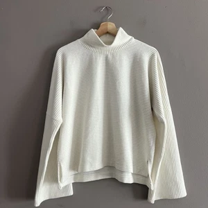 Suéter Madewell Textura e Hilo Acanalado Mantequilla Suave Pana Relajado Cuadrado Talla M - Imagen 1 de 12