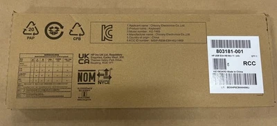 NEW HP Keyboard Business Black Slim Style USB Windows Enhanced P/N 803181-001 - Image 1 of 3