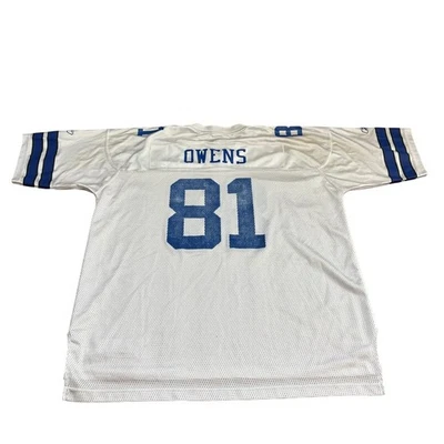 Camiseta de colección Reebok NFL Dallas Cowboys Terrell Owens 81 para hombre 2XL Foto 1 de 4