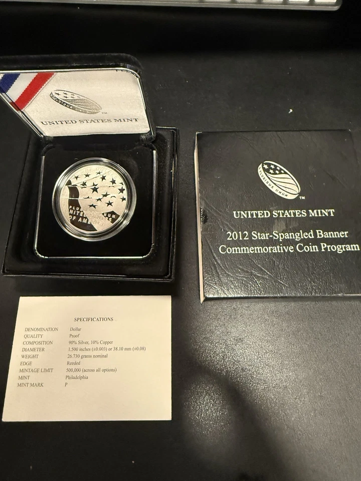 United States Mint 2012 Star-Spangled Banner Commemorative Coin - Image 1 of 4