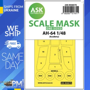 ASK M48070 1/48 Einseitige Lackiermaske für AH-64 für Akademie - Bild 1 von 2