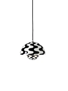 Cute cow zebra pattern round metal dining room living room kitchen pendant lamp - Picture 1 of 7