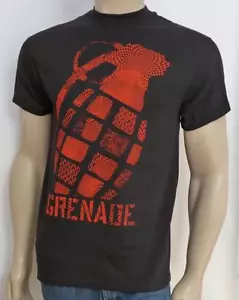 T-Shirt Granade 3D Explosion Herren schwarz 100 % Baumwolle kurzärmelig neu mit Etikett - Bild 1 von 2