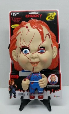 Move A Mask Buddies CHUCKY Walmart Exclusive Mask W/ Strap Movable Disguise NEW - Image 1 of 4