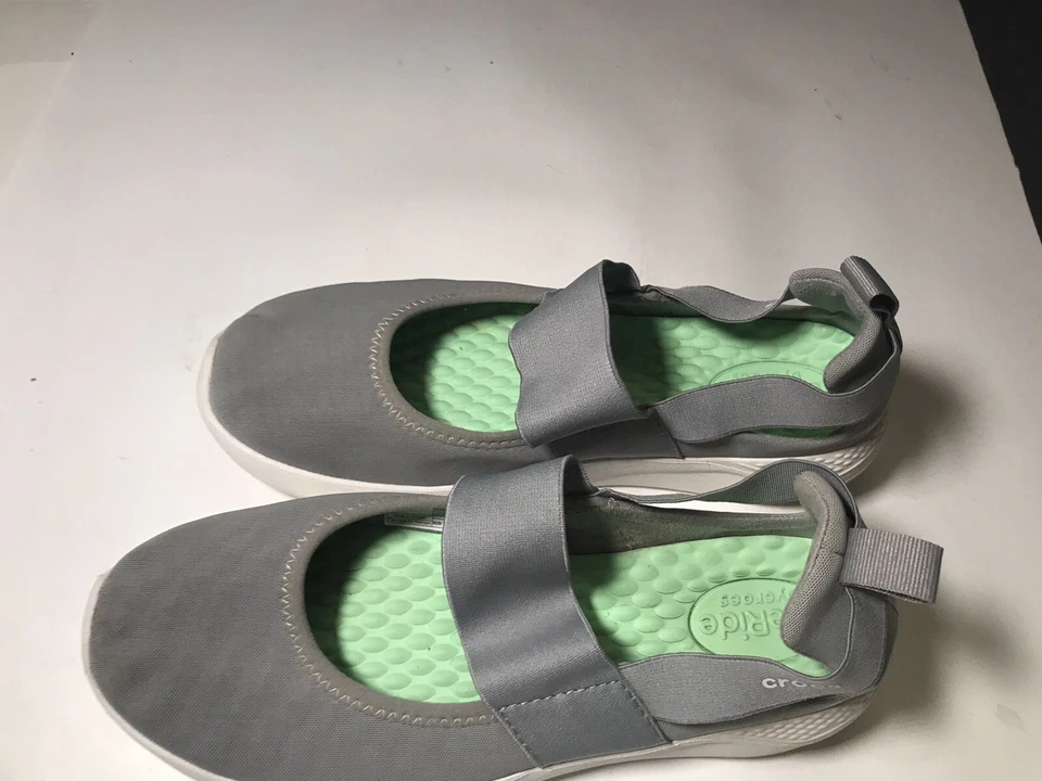 Crocs LiteRide Mary Jane - Lt Gray -Womens Comfort Shoes Size W9 READ - Image 1 of 4