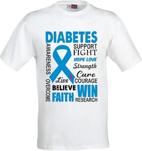 T-Shirt Diabetes Support Fight vollfarbig Sublimation - Bild 1 von 1