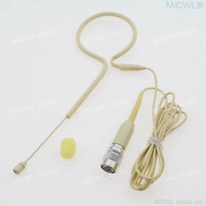 Pro Beige Single Head Headset Microphone For Audio-Technica Wireless System New - Picture 1 of 3