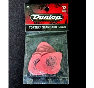 Dunlop Tortex 12er-Pack Standard 0,50 mm rot Gitarren-Plektren 418P.50 - rot - Bild 1 von 3