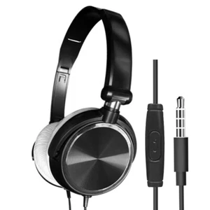 Music Earphone Potable Wired Headphone Over-Ear Stereo Headset HiFi Sound Laptop - Picture 1 of 15