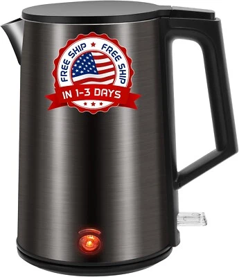 Hervidor De Agua Electrico Tetera Electrica Calentador Para Cafe Te 1.0 L NUEVO. - Image 1 of 4