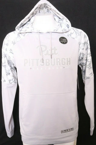 NEW Pittsburgh Pitt Panthers Colosseum Gray Camo Hoodie Hooded Sweatshirt Mens L Cover