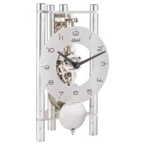 Reloj de mesa mecánico moderno plateado Hermle 23025-X40721 - Imagen 1 de 1