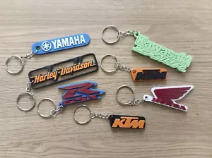 Multi colour motorbike, motorcycle 3D printed fun novelty keyring, keychain - Picture 1 of 17