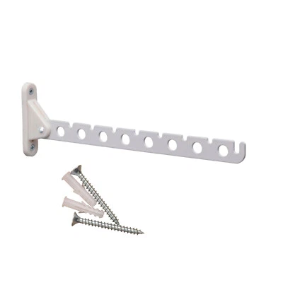 Kleiderlüfter Kleiderhaken Garderobehaken klappbar 310mm weiß Abhängträger Haken - Bild 1 von 4