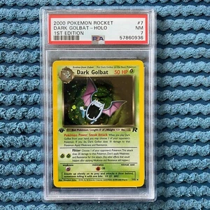 2000 Pokemon Team Rocket Dark Golbat Holo 1st Edition PSA 7 7/82 - Picture 1 of 2