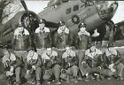 Usa   Ww Ii  Photo  --   B-17 Bomber + Crew  ..