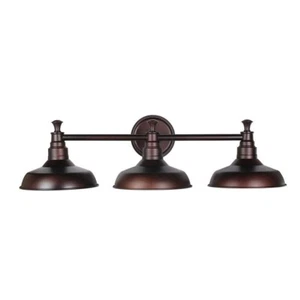 Kimball 3-Light Textured Coffee Bronze Indoor Vanity Light by Design House - Picture 1 of 5