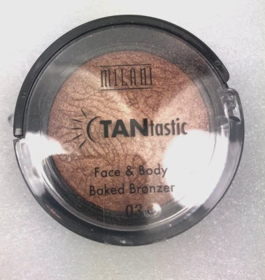 Nuevo Bronceador Horneado Rostro y Cuerpo MILANI TANtastic #03 Fantástico Brillo Solar **RARO Foto 1 de 4