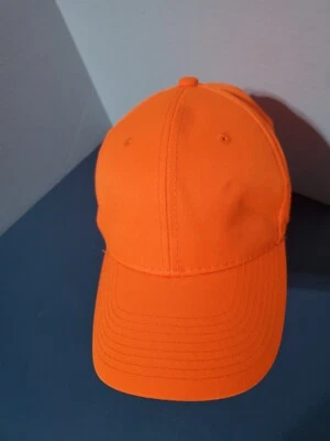 Охотничья шапка бейсболка регулируемая бейсболка огненно-оранжевая уличная кепка хорошее состояние б/у  - Изображение 1 из 4