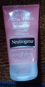 Neutrogena Oil-Free Acne Wash Foaming Scrub • Pink Grapefruit • 4.2 fl oz • New - Picture 1 of 3