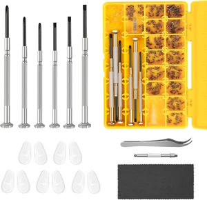 Kit Riparazione Occhiali Magnetico, Kit Riparazione Occhiali con Viti Occhiali - Foto 1 di 12