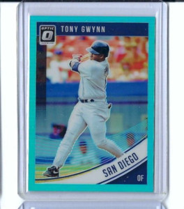 2018 Donruss Optic Aqua Prizm 233/299 Tony Gwynn San Diego Padres #131