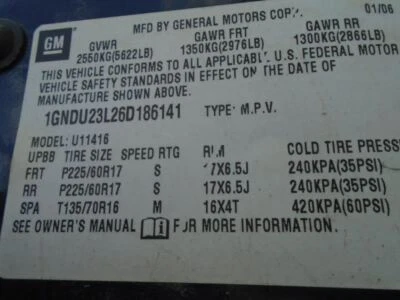 (Hebilla de conductor) Cinturón de asiento delantero cubo hebilla de conductor se adapta 05-09 MONTANA 1664409 Foto 1 de 4