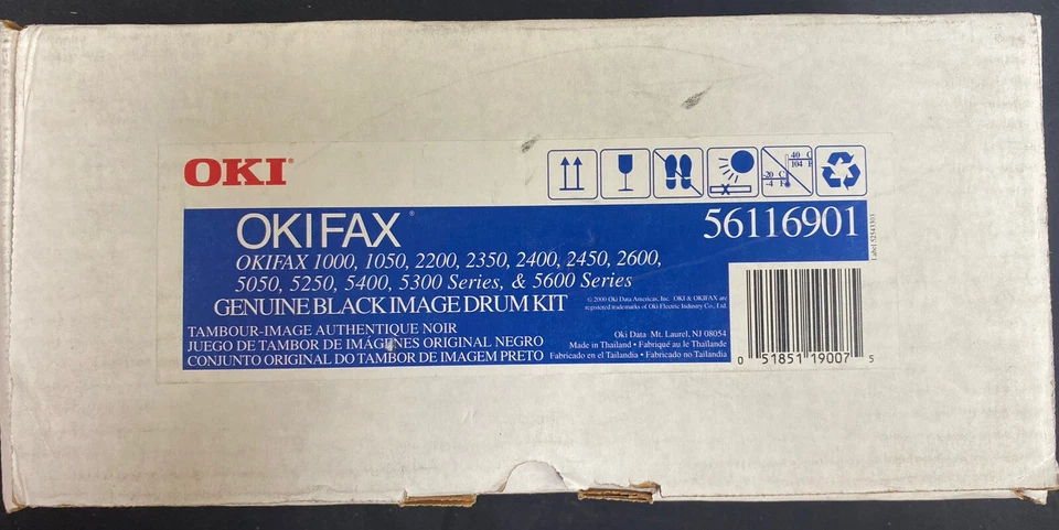 OKIFAX 1000, 1050, 2200, 2350, 2400 2600 5050 5400 Negro Imagen Tambor Nuevo 56116901 Foto 1 de 1