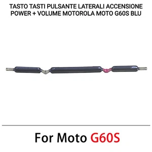 TASTO TASTI PULSANTE LATERALI ACCENSIONE POWER + VOLUME MOTOROLA MOTO G60S BLU - Foto 1 di 2