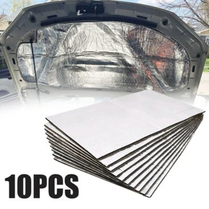 10Pcs Sound Deadener Heat Insulation Mat Car Hood Insulation Silent 25*18cm*5mm - Bild 1 von 11