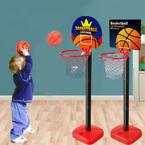 1 Set Basketball Hoop Toys Adjustable Skill Training Kids Basketball Goal Hoop