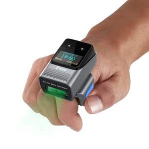 Eyoyo Wearable Ring 2D Barcode Scanner with Display Bluetooth QR Code Scanner - Picture 1 of 9