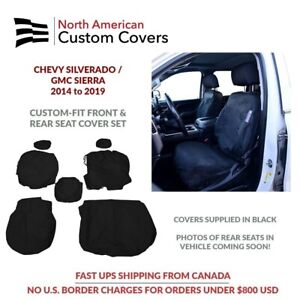 for GMC Sierra 1500 2500 3500 Seat Cover Set Custom Fit 2014 to 2019 SC457a458