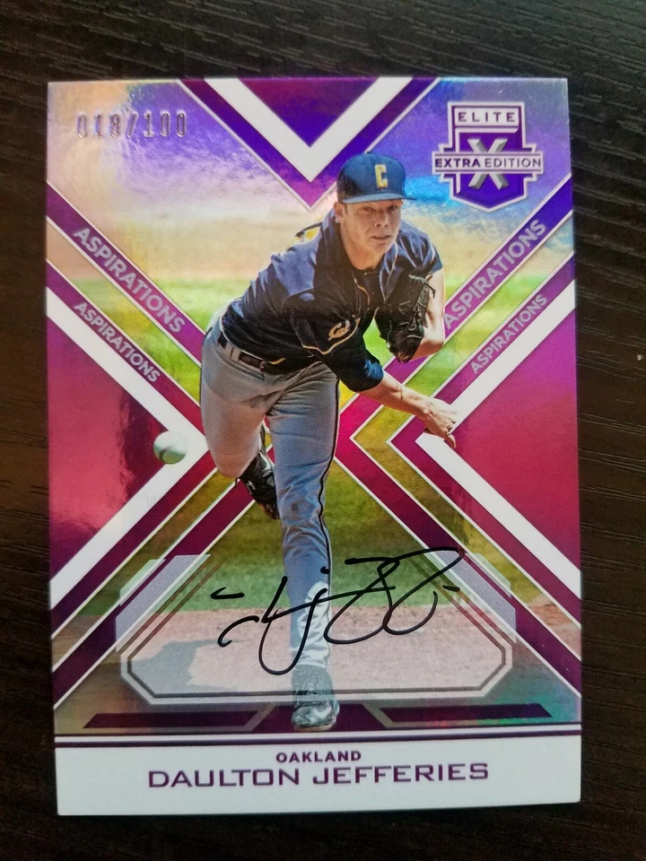 2016 Elite Extra Edition Autographs Aspirations Purple #37 Daulton Jefferies/100 - Image 1 of 1