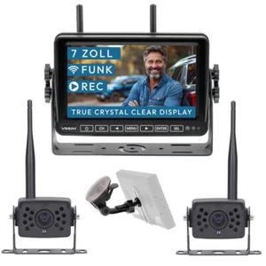 7" wireless set element wired HD | with 2 cameras | 140° angle of view - Picture 1 of 1