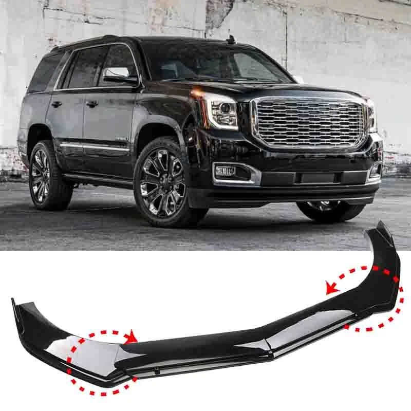 Front Bumper Lip Chin Spoiler Splitter Body Kit For GMC Glossy Black Foto 1 de 4