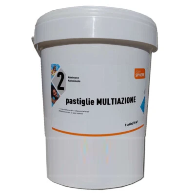 Aqua Sphere Pastiglie Multifunzione Multiazione per Piscina 25 kg Triplex Cloro