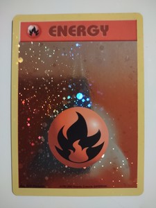Pokemon Trading Card Game Fire Energy Holo League Promo WOTC 2002 TCG NM