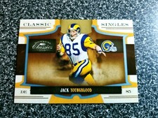 JACK YOUNGBLOOD 2009 DONRUSS CLASSICS CLASSIC SINGLES PLATINUM #20/25 RAMS #13