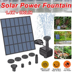 Solarbetriebene Wasserspielpumpe für Garten, Pool, Teich, Aquarium, Brunnen - Bild 1 von 12