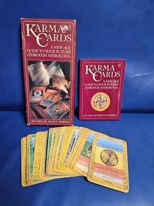 Vintage 1988 Karma Cards Astrology book by Monte Farber & cards - Picture 1 of 8