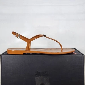 Size 9 - MCM Monogram Jelly Sandals - Cognac - Womens - Picture 1 of 8