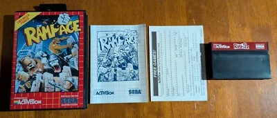 1988 Sega Master System Rampage CIB *STUNNING HIGH GRADE EXAMPLE 🔥🔥🔥 - Image 1 of 4