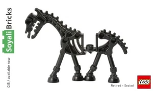 new 59228 - 74463-  Lego Black Skull Minifig SKELETON HORSE - SoyaliBricks - Picture 1 of 5